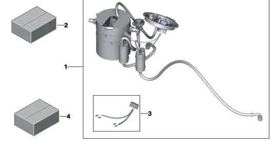 Câble adaptateur OEM 61118417862 pour BMW {E46, E60, E61, E85, E86, E90, E91, E92, E93}. BMW d'origine.