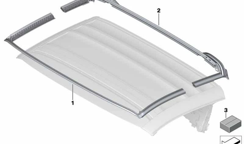 Vorderseite der Decke OEM 54347458291 für BMW I15. Originaler BMW -Ersatz.