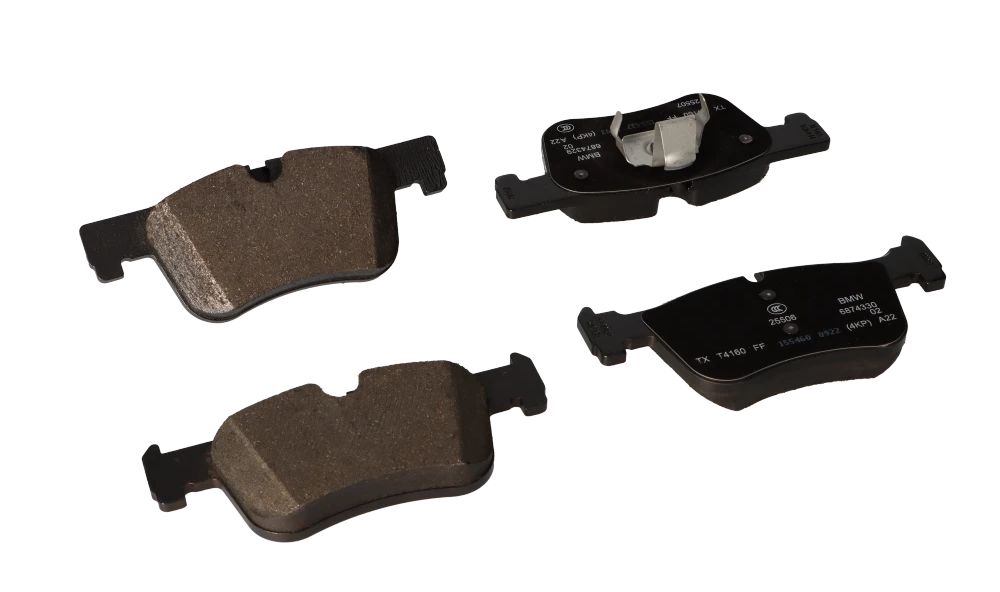 Juego de pastillas de freno delanteras sin amianto OEM 34116874331 para BMW F30, F31, F32. Original BMW.