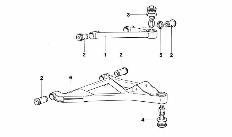 Brazo de suspensión izquierdo para BMW (OEM 31122160027). Original BMW