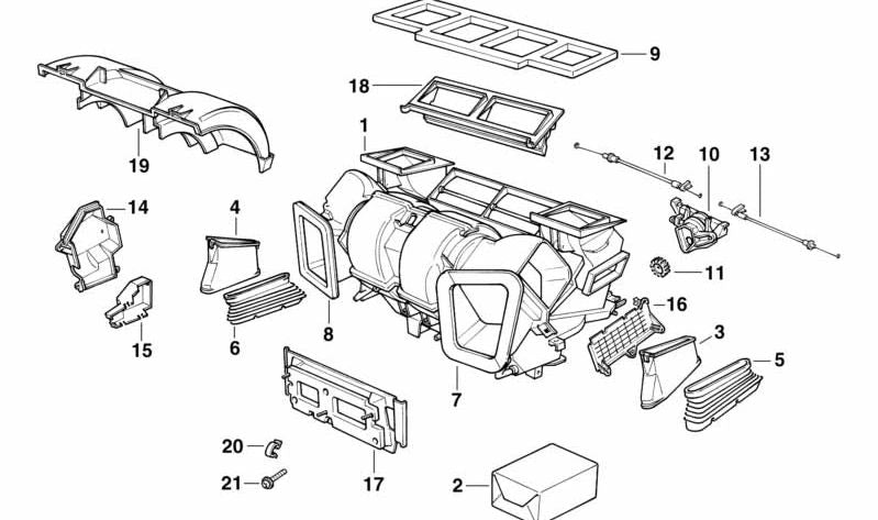 OEM Right Gear 64118391868 pour la série BMW 7 E38 (725TDS, 728i) avec un changement automatique et manuel. Compatible avec les modèles fabriqués entre 1995 et 2001. Pièce BMW originale.