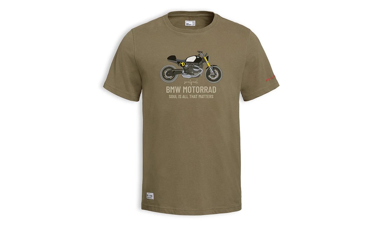 R12 NINENET OEM T -SHIRT 76615B3E398 para BMW Motorrad {Modelos de patrimônio como R Ninenet, R12 nove e similar}. 100% algodão, design original da BMW Motorrad. Ideal para os fãs da faixa R12/R Nine.