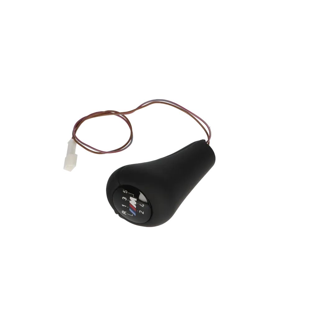 Manopola di cambio in pelle illuminata per diversi modelli (OEM 2511229895). BMW originale.