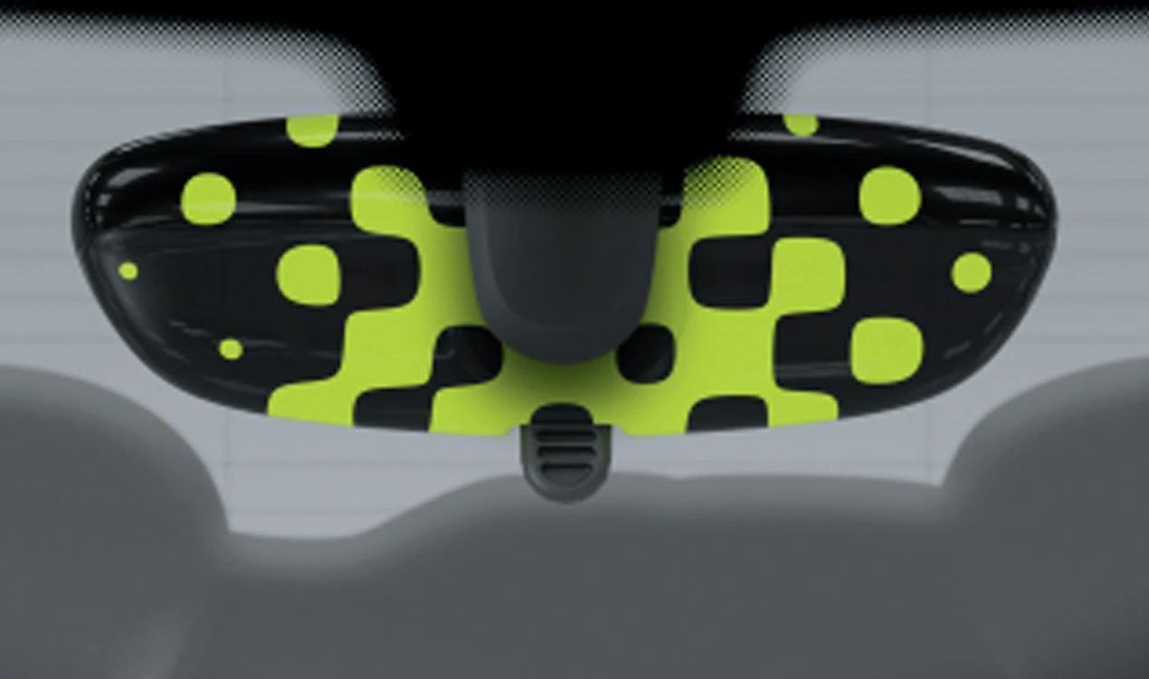 Innenspiegelabdeckung OEM 51162353312 für MINI F56, F55, Clubman F54, Cabrio F57, Countryman F60. Originaler MINI.