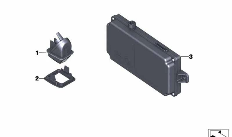 OEM rear chamber control module 66539291385 for BMW X1 {E84: SDRive16D, SDRive16I, SDRive18D} All engines and transmissions. Original BMW.
