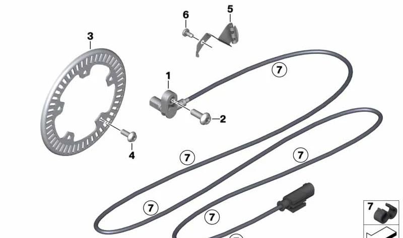 Suporte traseiro OEM 34528559497 para motocicletas BMW R nineT Pure, R nineT Scrambler, R nineT Racer, R nineT Urban G/S. Originais BMW Motorrad.