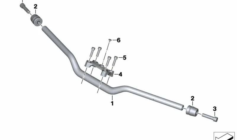 Tope del manillar negro OEM 32718537531 para motos BMW S 1000 R (K47), F 800 R (K73). Original BMW Motorrad.