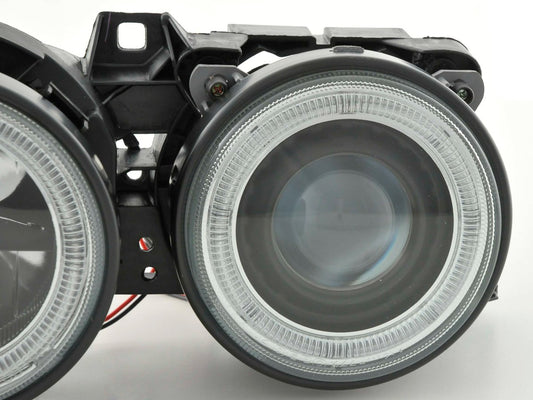 Juego De Faros Angel Eyes Bmw 3Er Tipo E30 2/4 Puertas. 87-91 Negro Lights > Headlights