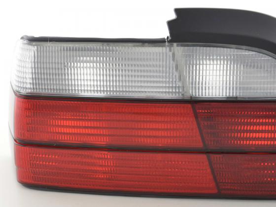 Pilotos traseros BMW Serie 3 Coupé E36 91-98 rojo/blanco
