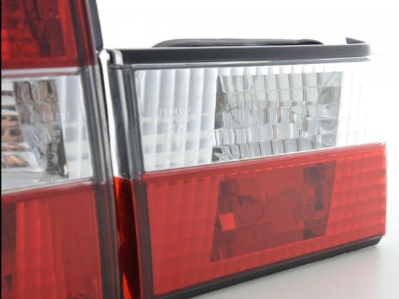 BMW rear pilots 5 Berlina E34 88-94 Transparent red