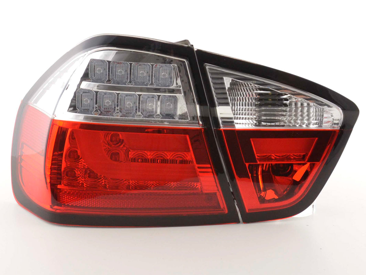 Feux arrière LED BMW Série 3 E90 Berline 05-08 rouge/transparent