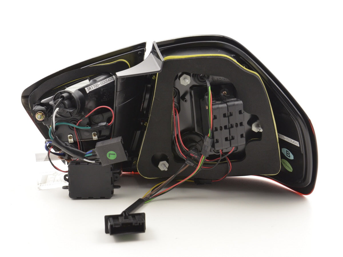 Feux arrière LED BMW Série 3 E90 Berline 05-08 rouge/noir