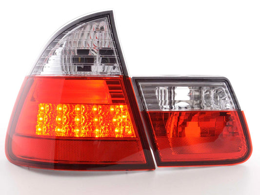 Lanternas traseiras de LED BMW Série 3 Touring E46 98-05 transparentes/vermelho