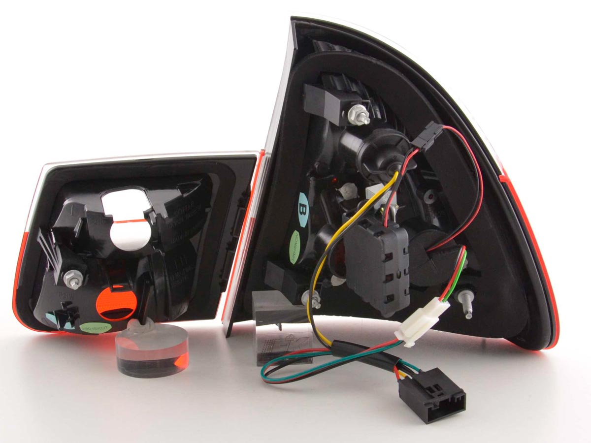 Fanali posteriori a LED BMW Serie 3 Touring E46 98-05 trasparenti/rossi