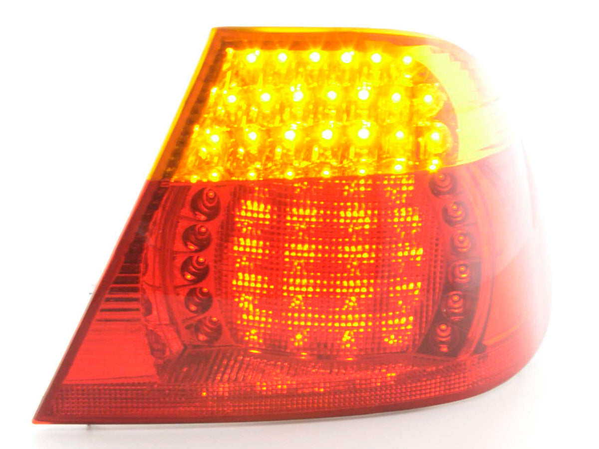 Rechte hintere Verschleißstücke BMW 3 Coupé E46 03-06, Gelb / rot