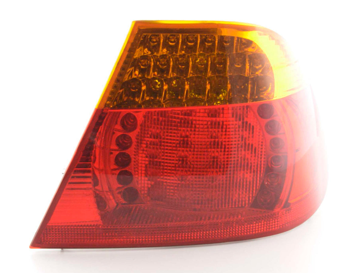 Rechte hintere Verschleißstücke BMW 3 Coupé E46 03-06, Gelb / rot