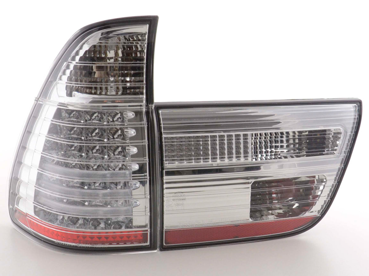Feux arrière LED BMW X5 E53 98-02 chromés