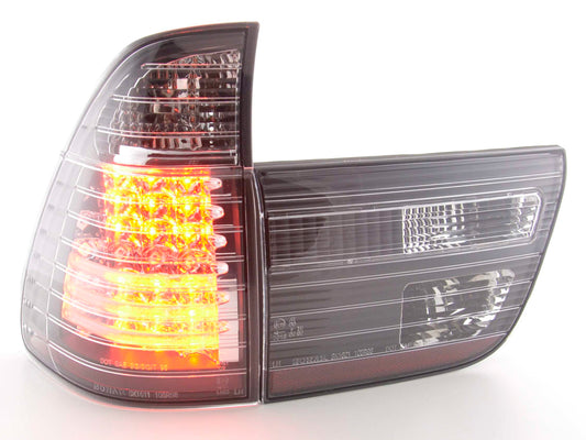 Lanternas traseiras LED BMW X5 E53 98-02 pretas