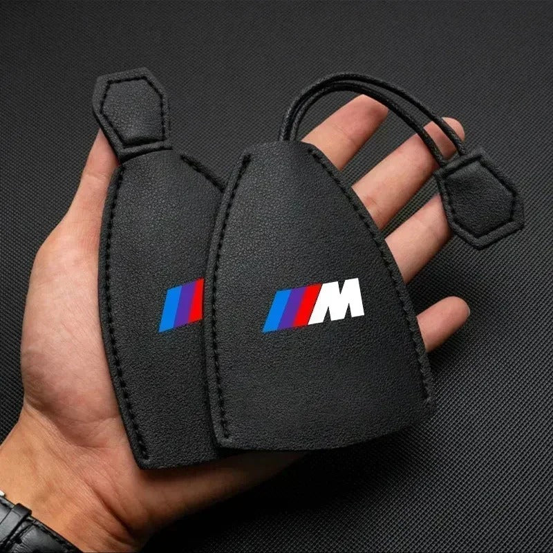 Funda de llave BMW ///M – Estilo cuero negro con logo deportivo