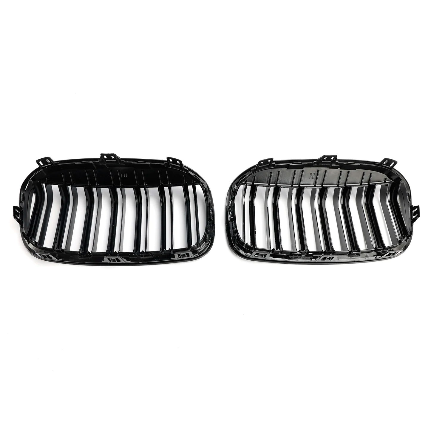 Rejillas Riñoneras Delanteras Negro Brillante (Riñones) para BMW Serie 2 F45/F46 Facelift (2018-2021)