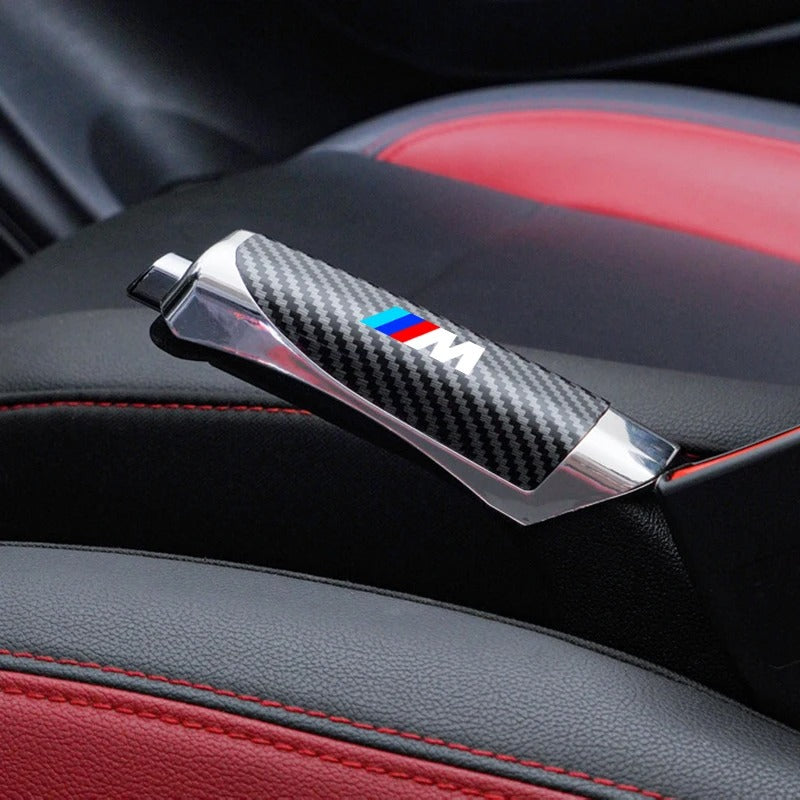 Cubierta para palanca de freno de mano BMW ///M – Efecto carbono, adhesiva y deportiva