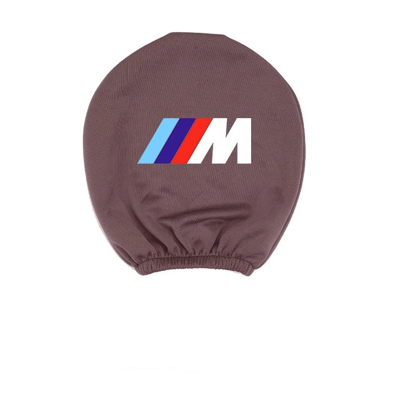 Funda Elástica para Reposacabezas con Logo ///M – Algodón, Lavable, Universal y Antisuciedad