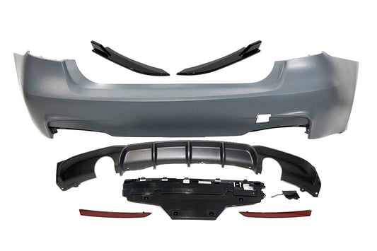 Paragolpes Trasero BMW F30 Look M Performance 2 Salidas doble  Punteras