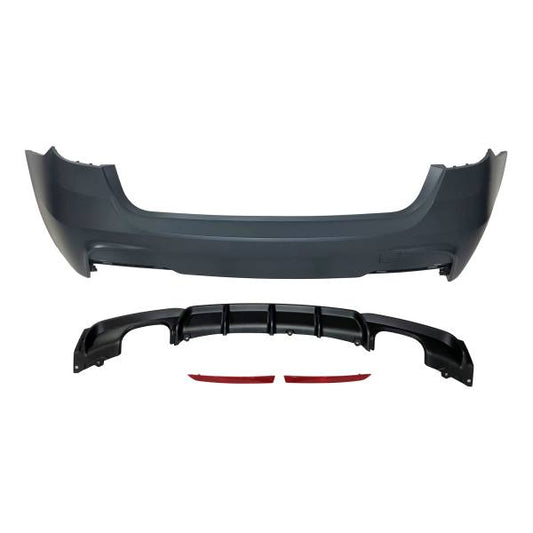 Paragolpes Trasero BMW F31 Look M Performance 2 Salidas doble