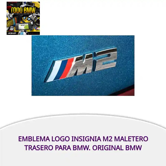 Emblema logo insignia M2 maletero trasero para BMW. Original BMW by@Outfy