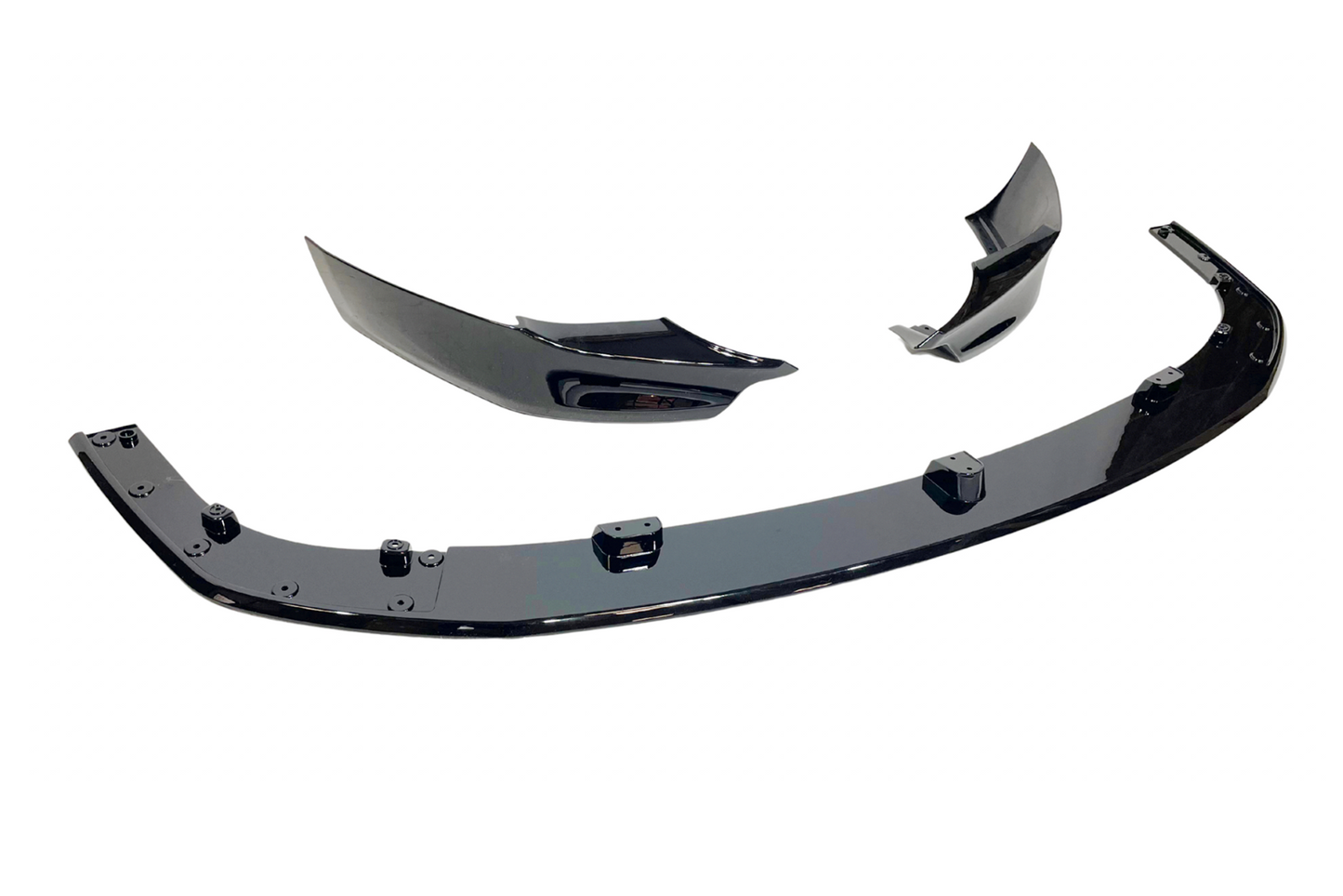 Spoiler Delantero BMW E60 / E61 Look M-Tech II Negro Brillo
