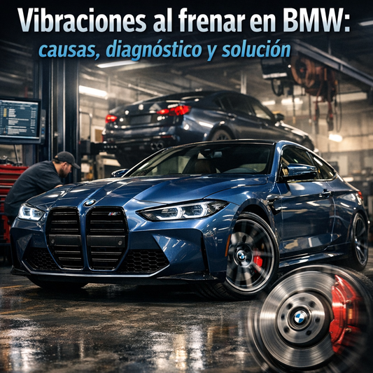 Vibraciones al frenar en BMW: causas, diagnóstico y solución