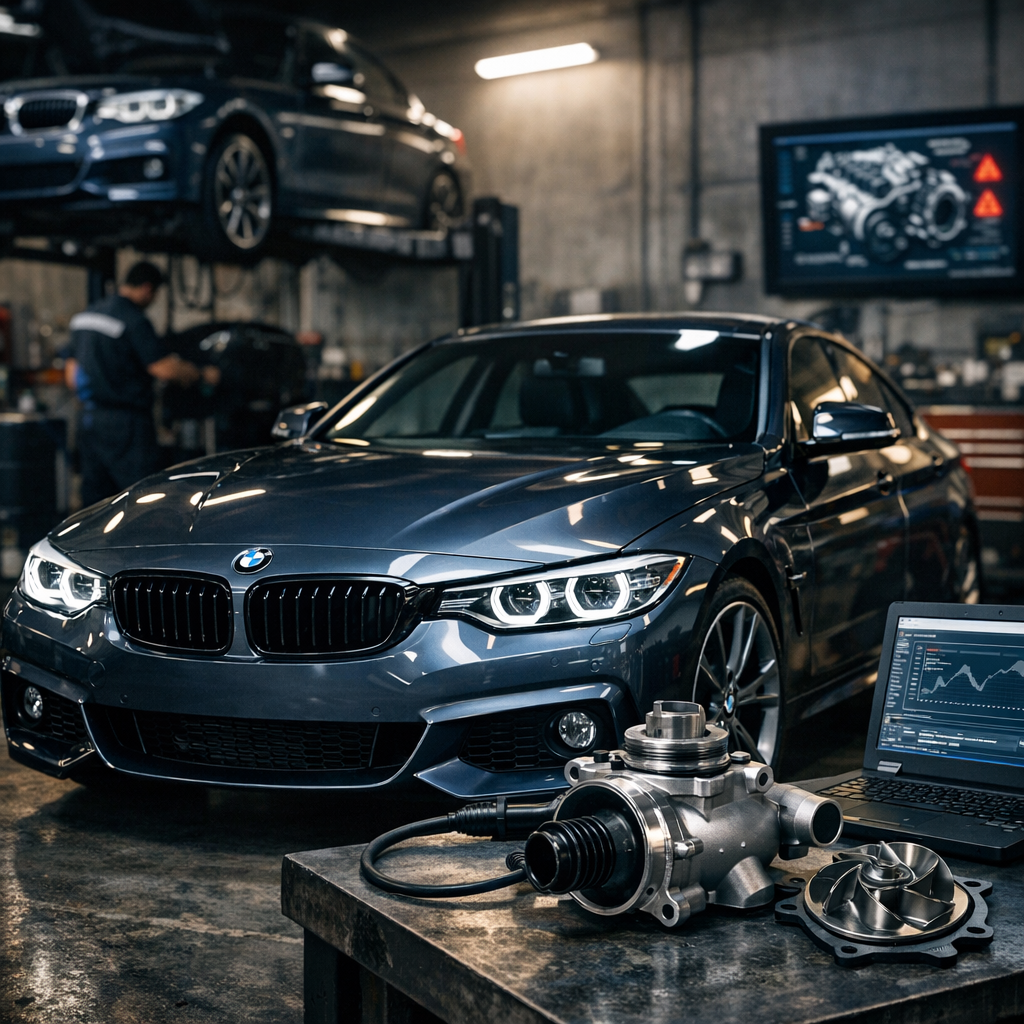 Bomba de agua BMW: síntomas, diagnosis y cambio a tiempo