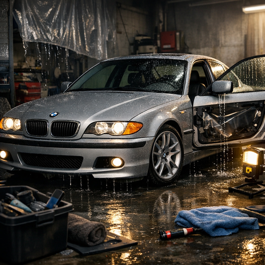 Filtraciones de agua BMW E46: repara puertas sin mojarte