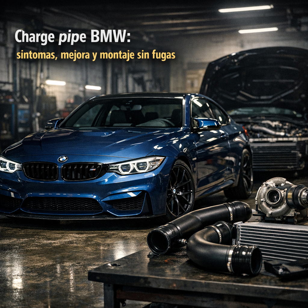 Charge pipe BMW: síntomas, mejora y montaje sin fugas