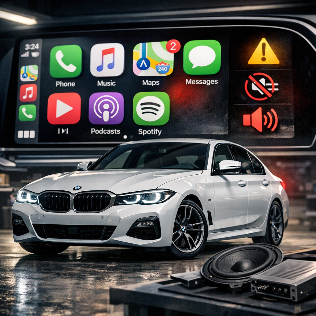 Apple CarPlay BMW: activación, fallos típicos y mejora de audio