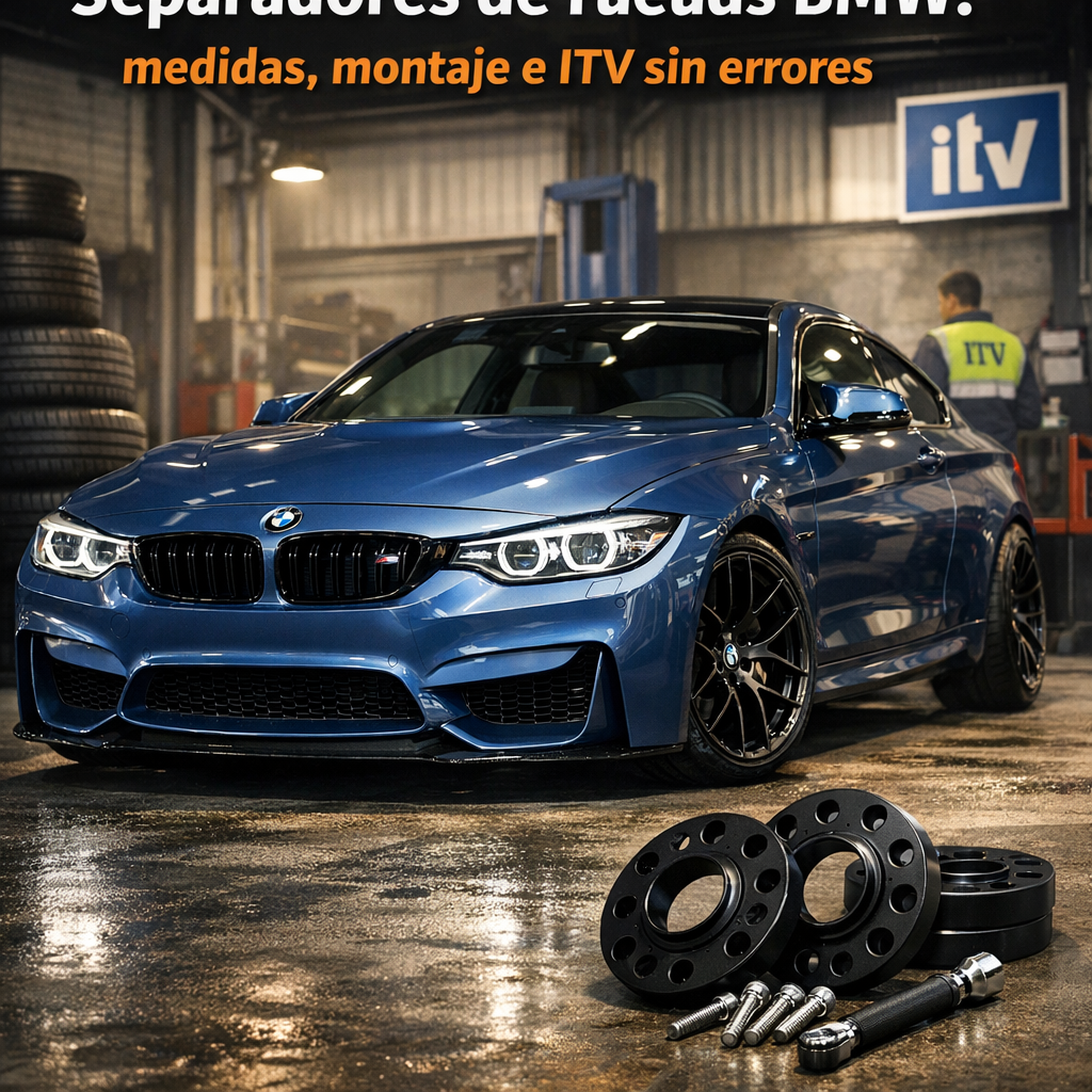 Separadores de ruedas BMW: medidas, montaje e ITV sin errores