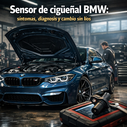 Sensor de cigüeñal BMW: síntomas, diagnosis y cambio sin líos