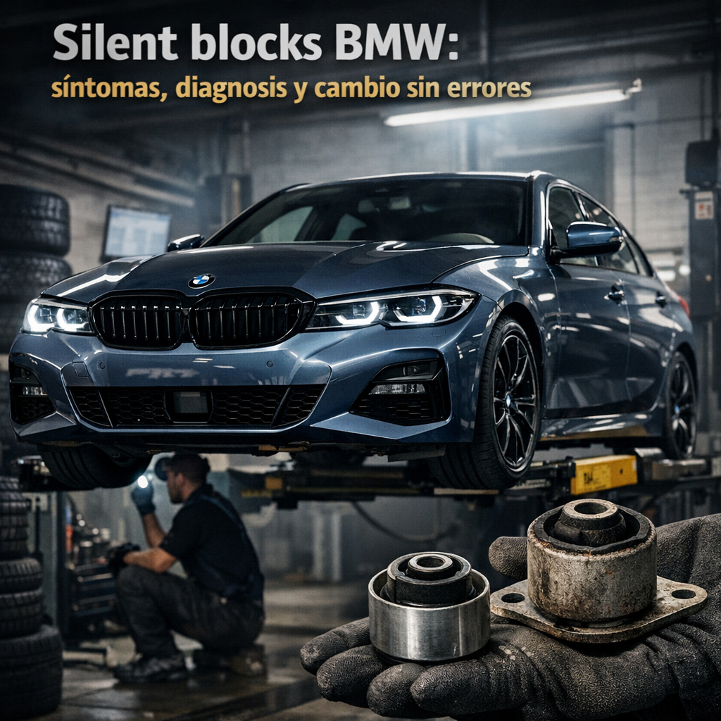 Silent blocks BMW: sintomas, diagnosis y cambio sin errores