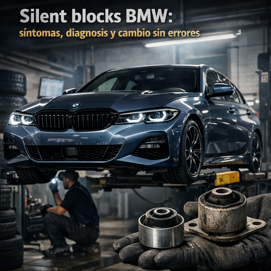 Silent blocks BMW: sintomas, diagnosis y cambio sin errores