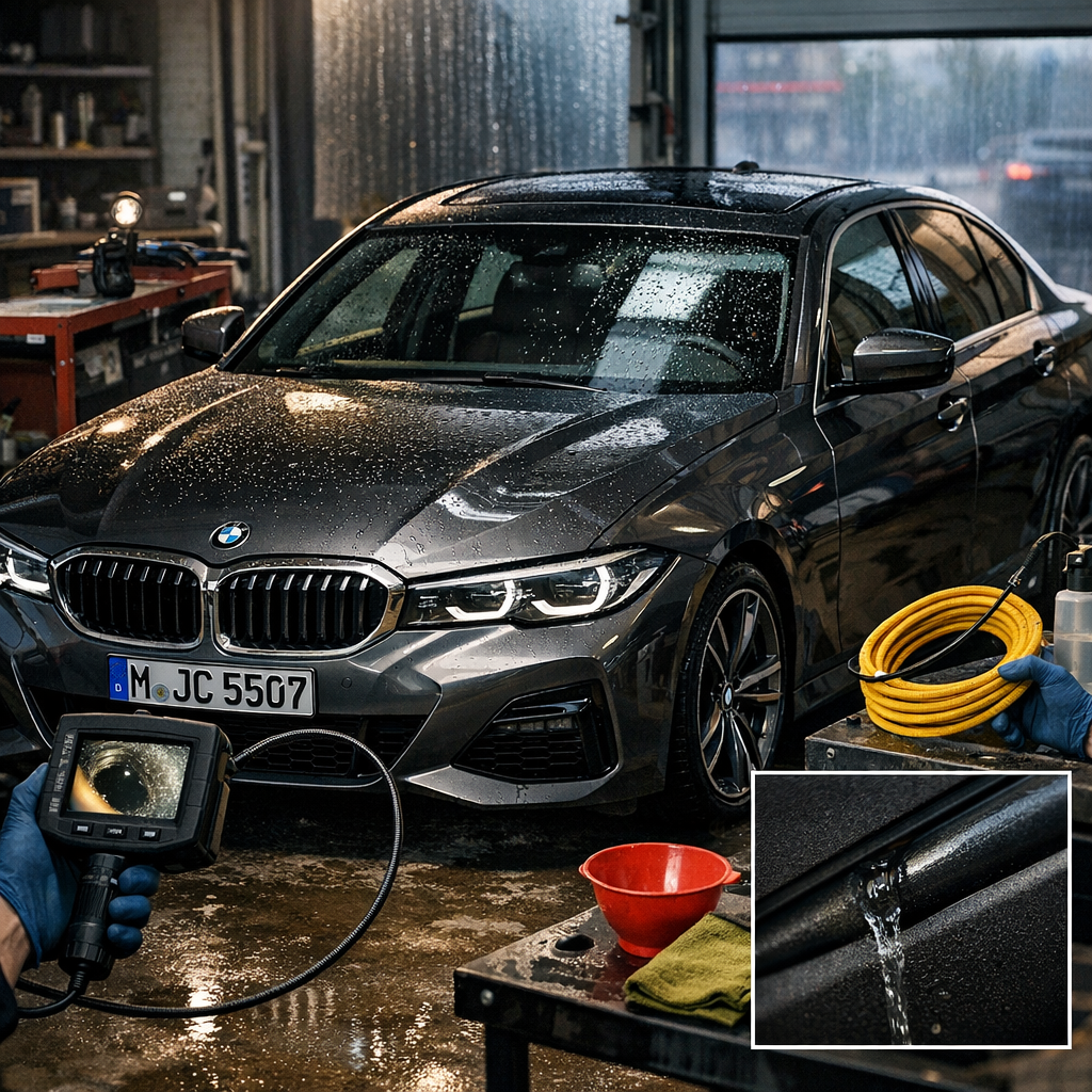 Techo solar BMW: fallos, desagües y reparación sin filtraciones