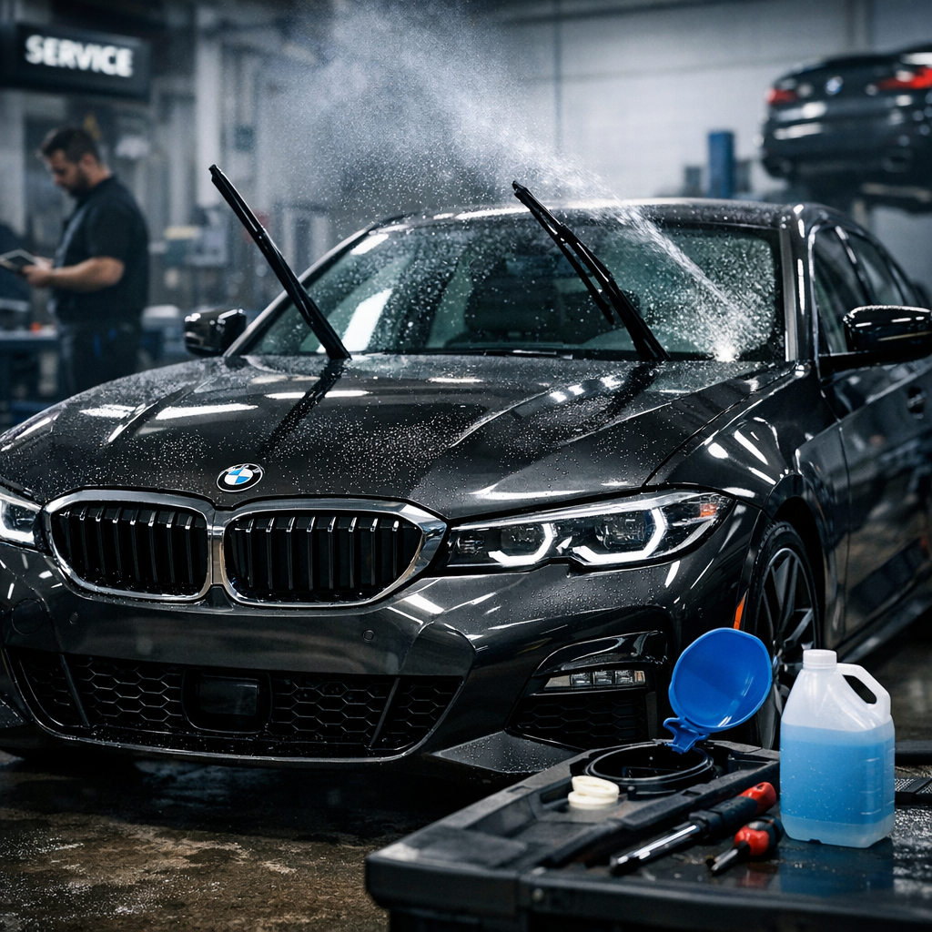 Lavaparabrisas BMW no funciona: causas y reparación segura