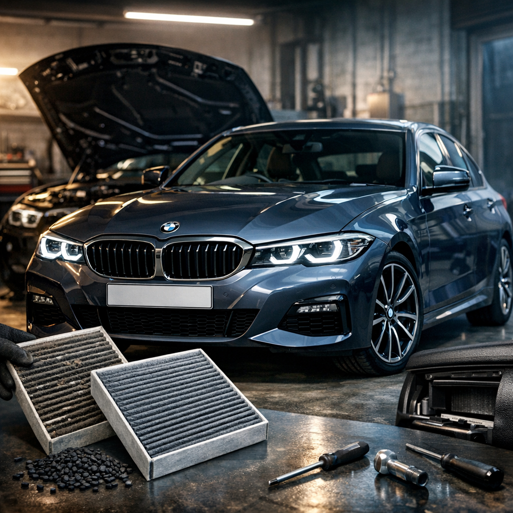Filtro de habitáculo BMW: síntomas, carbón activo y cambio DIY