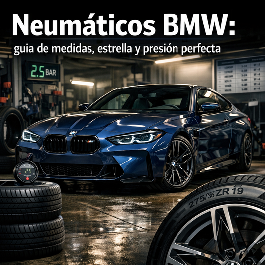 Neumáticos BMW: guía de medidas, estrella y presión perfecta