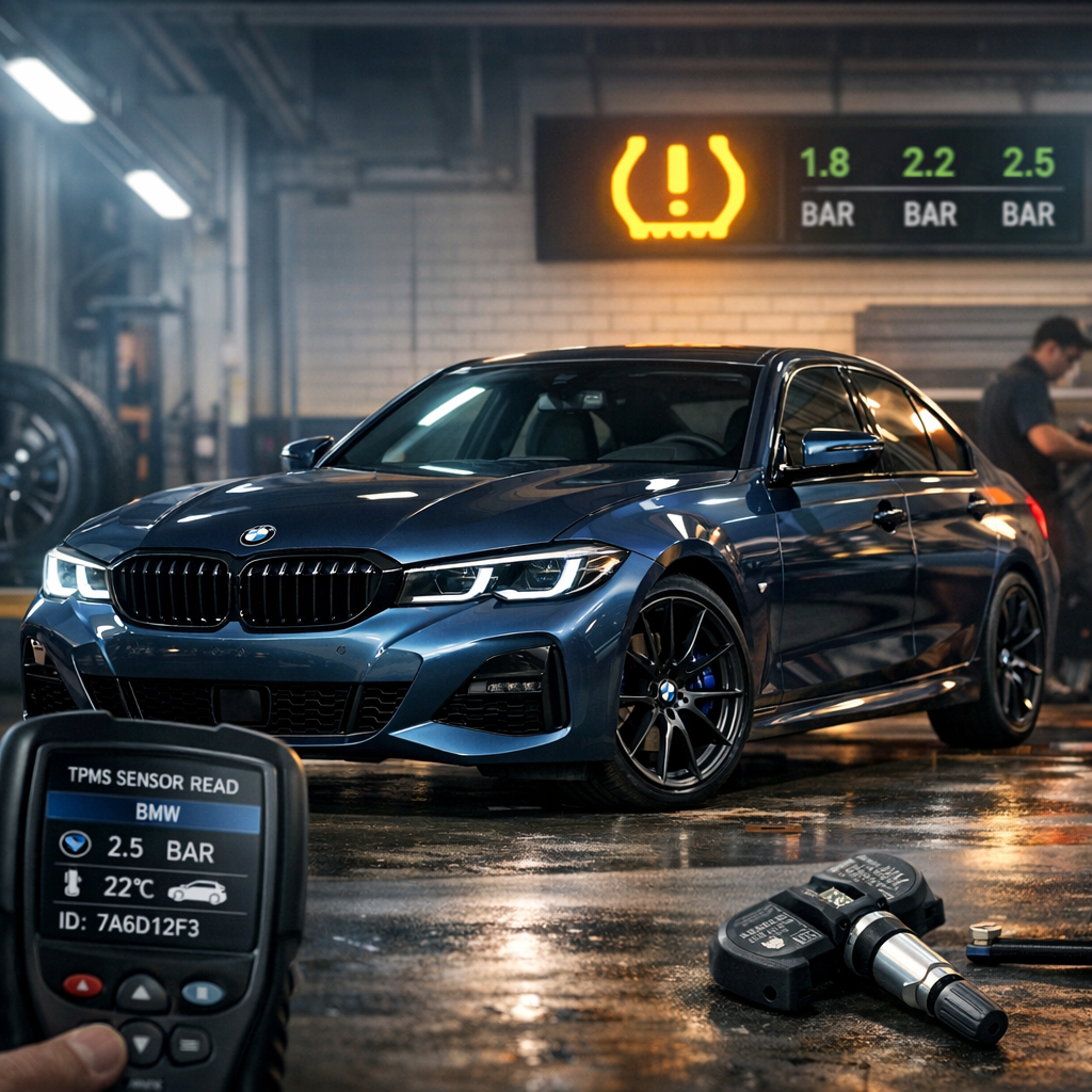 Sensor TPMS BMW: fallos típicos, reseteo y cambio sin sustos