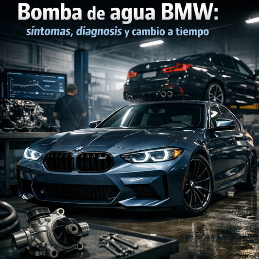 Bomba de agua BMW: sintomas, diagnosis y cambio a tiempo