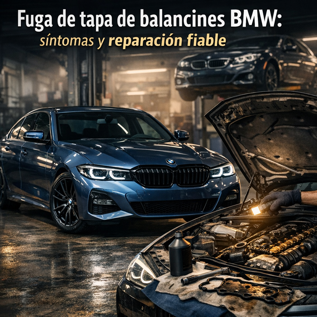 Fuga de tapa de balancines BMW: síntomas y reparación fiable