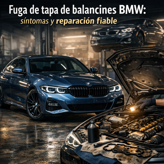 Fuga de tapa de balancines BMW: síntomas y reparación fiable