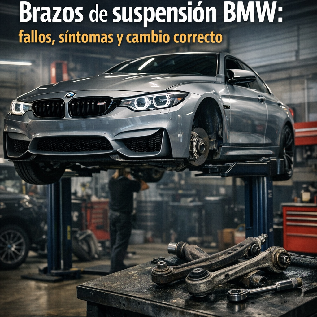 Brazos de suspension BMW: fallos, sintomas y cambio correcto