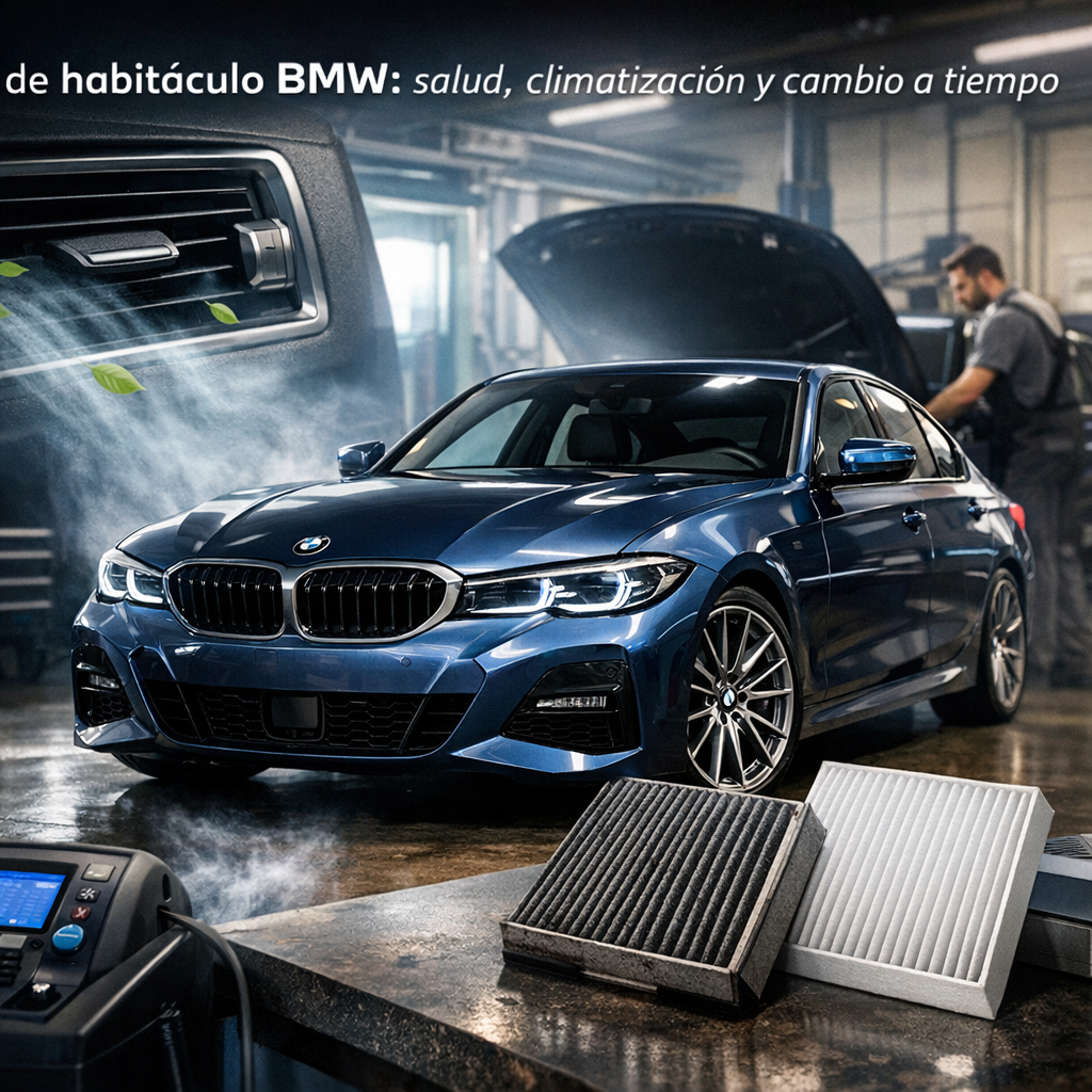 Filtro de habitáculo BMW: salud, climatización y cambio a tiempo