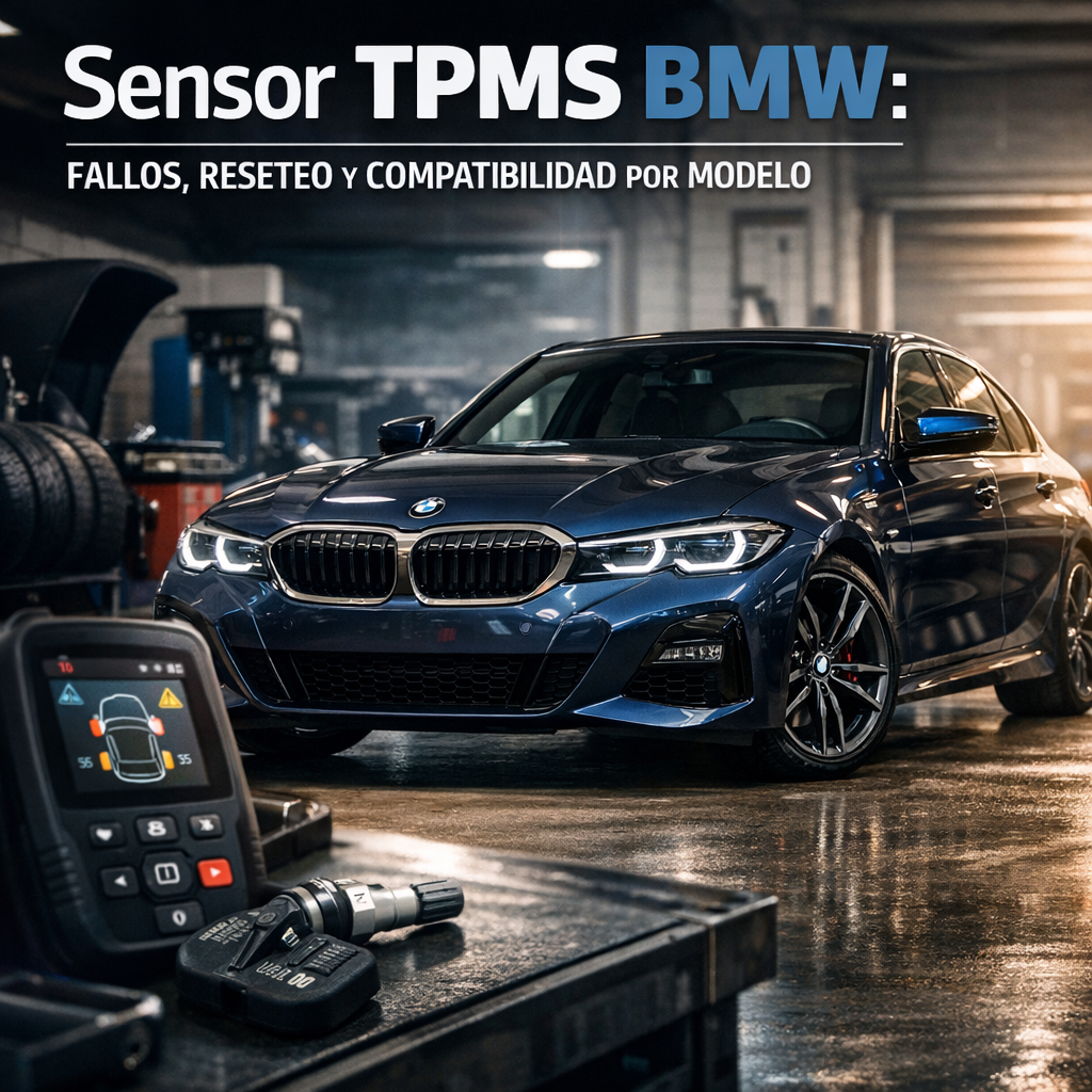 Sensor TPMS BMW: fallos, reseteo y compatibilidad por modelo